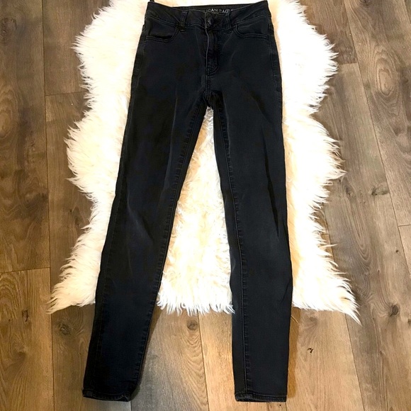 American Eagle Outfitters Denim - AEO size 0 black high rise jegging skinny jeans